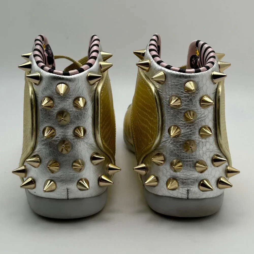 Melody Ehsani Reebok Love Betwixt Mid Gold Python Spiked High Top 8 Streetwear